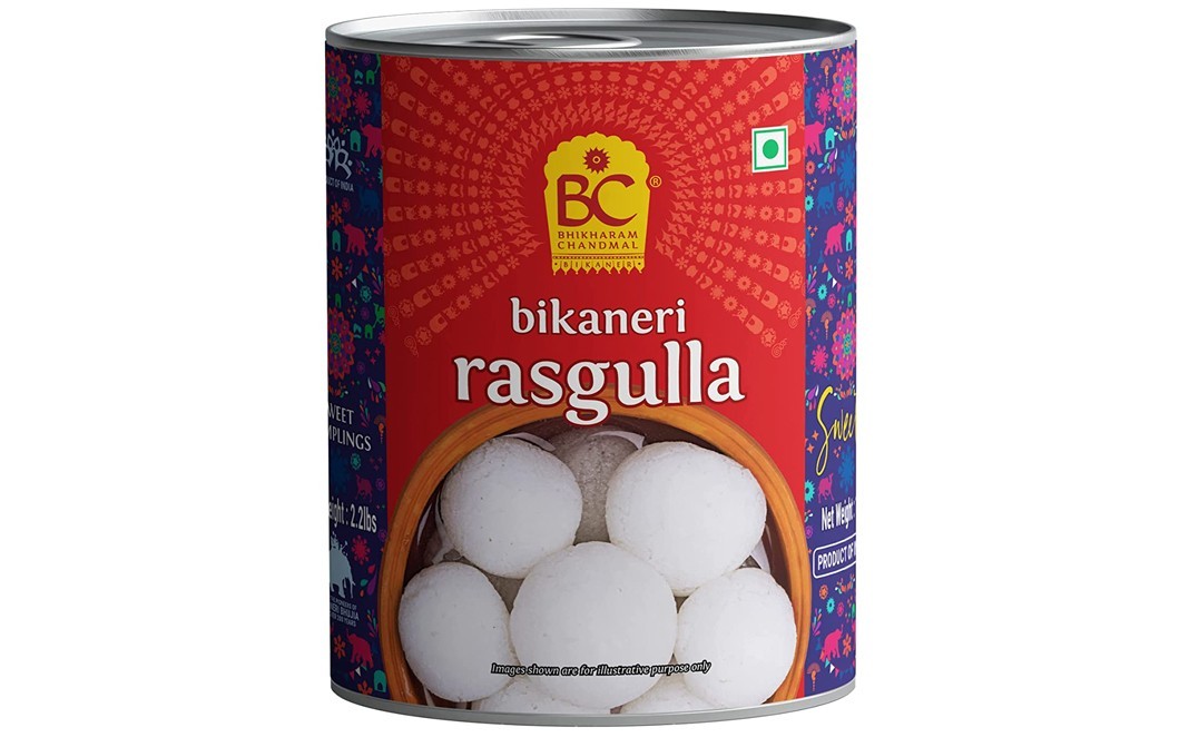 Bhikharam Chandmal Bikaneri Rasgulla    Tin  1 kilogram